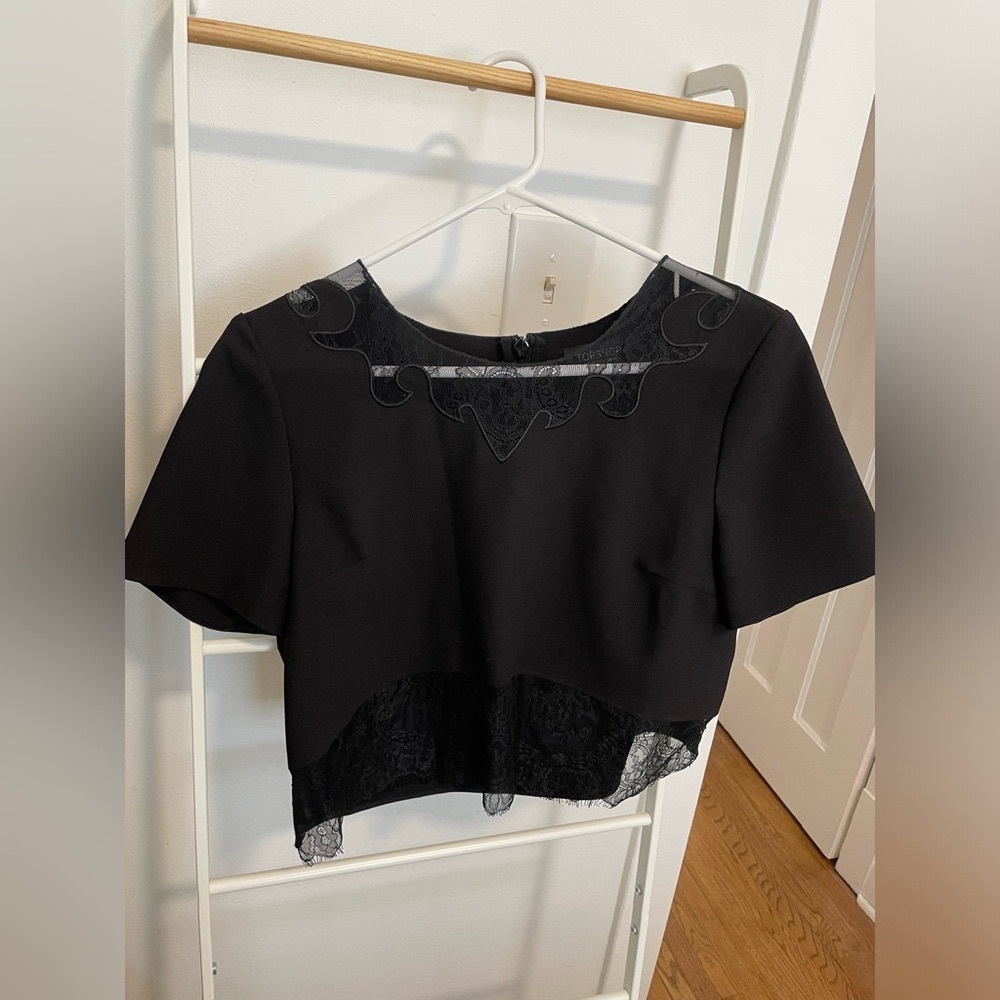 Topshop Lace Crop Top US 6